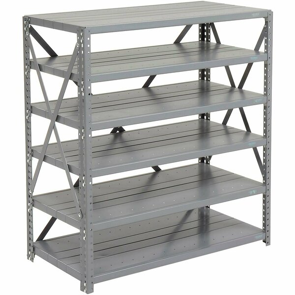 Global Industrial 6 Shelf, Open Steel Shelving Unit, 36inW x 18inD x 39inH, Gray 239601